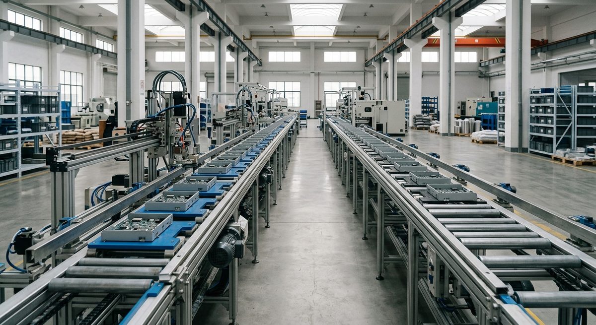 Turning One Order Into a Working Supplier Relationship - Two production lines running side by side in a large workshop